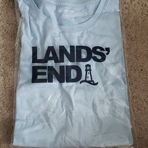 Lands End light blue tee